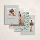"a married christmas" - Holiday Cards in Sage by Hooray Creative - Back of Card Options