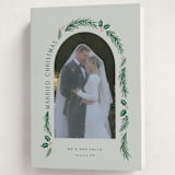"a married christmas" - Holiday Cards in Sage by Hooray Creative - Folded Card