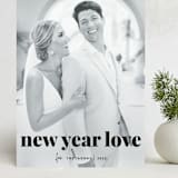 "vintage holiday love" - Holiday Cards in Noir by Sara Hicks Malone - Front