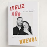 "Año Nuevo" - Holiday Cards in Sunset by Olivia Raufman - Folded Card