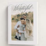 "Just Wonderful" - Holiday Cards in Blue Spruce by Heather Cairl - Folded Card