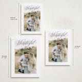 "Just Wonderful" - Holiday Cards in Blue Spruce by Heather Cairl - Formats Available