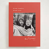 "Kinda" - Holiday Cards in Berry by Hudson meet Rose - Front