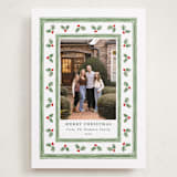 "Holly Berry Frame" - Holiday Cards in Snow by Lauren Jopling - Front