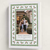 "Holly Berry Frame" - Holiday Cards in Snow by Lauren Jopling - Folded Card
