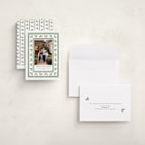 "Holly Berry Frame" - Holiday Cards in Snow by Lauren Jopling - Assembled