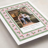 "Holly Berry Frame" - Holiday Cards in Candy by Lauren Jopling - Detail