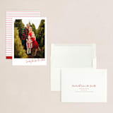 "Love Letter Script" - Holiday Cards in Berry by Katharine Watson - Assembled