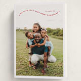 "Simple Twist" - Holiday Cards in Poinsettia by Erica Krystek - Folded Card