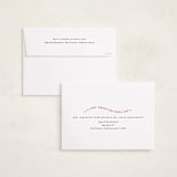 "Simple Twist" - Holiday Cards in Poinsettia by Erica Krystek - FREE Recipient Addressing
