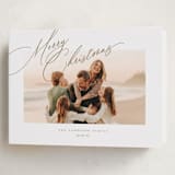 "Topper" - Holiday Cards in Golden by Jessica Williams - Folded Card