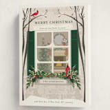 "Holiday Window" - Holiday Cards in Pine by Susan Moyal - Folded Card