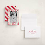 "Candy Canes" - Holiday Cards in Candy Cane by Maria Alou - Assembled