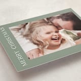 "Gilded Merry" - Holiday Cards in Sage by Angela Thompson - Detail