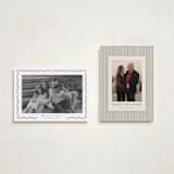 "Delicate Frame" - Holiday Cards in Holly Berry by Susan Moyal - Photo Orientation Options
