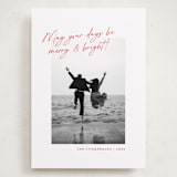 "Top Script Note" - Holiday Cards in Santa by Jackie Crawford - Front