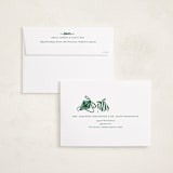 "Bauble & Bow" - Holiday Cards in Fir by Corinne Malesic - FREE Recipient Addressing