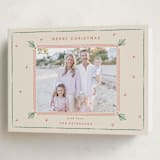 "Holly Tidings" - Holiday Cards in Holly by Sarah Rosenthal - Folded Card