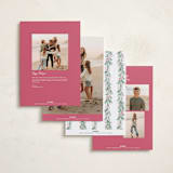 "Soft Garland" - Holiday Cards in Winter Rose by frau brandt - Back of Card Options