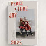 "Modern Winter" - Holiday Cards in Holly Berry by Michelle Taylor - Folded Card
