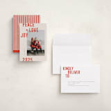 "Modern Winter" - Holiday Cards in Holly Berry by Michelle Taylor - Assembled