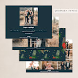 "Poinsettia and Pen" - Holiday Cards in Pine Needle by Annie Montgomery - Back of Card Options