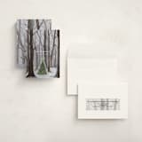 "Silent Night Woods" - Holiday Cards in Winter by Karina Racz - Assembled