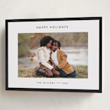 "Border" - Holiday Cards in Charcoal by JoAnn Jinks - Folded Card