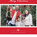 "Effortless Charm" - Holiday Cards in Raspberry by Tatiana Nogueiras - Detail