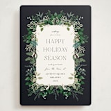 "Greenery Framed" - Holiday Cards in Balsam Fir by Susan Moyal - Front