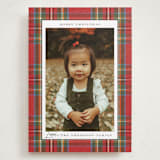 "Tartan" - Holiday Cards in Stocking by Wildfield Paper Co - Front