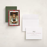 "Tartan" - Holiday Cards in Stocking by Wildfield Paper Co - Assembled