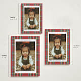 "Tartan" - Holiday Cards in Stocking by Wildfield Paper Co - Formats Available