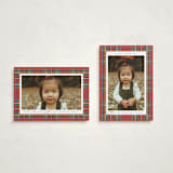 "Tartan" - Holiday Cards in Stocking by Wildfield Paper Co - Photo Orientation Options