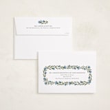 "wreath wrap" - Holiday Cards in Blue Spruce by Jen Owens - FREE Recipient Addressing
