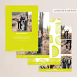 "Neon New Year" - Holiday Cards in Lime by Hudson meet Rose - Back of Card Options