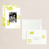 "Neon New Year" - Holiday Cards in Lime by Hudson meet Rose - Assembled