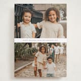 "Deux" - Holiday Cards in Cloud by Nicole Walsh - Front