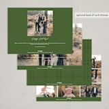 "warmwishes" - Holiday Cards in Wreath by Bethany McDonald - Back of Card Options