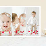 "More the Merrier" - Holiday Cards in Berry by chica design - Front