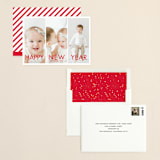 "More the Merrier" - Holiday Cards in Berry by chica design - Assembled