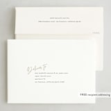 "Modern Script" - Holiday Cards in Taupe by Katy Shen - FREE Recipient Addressing