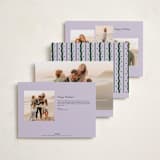 "Squiggle and Stars" - Holiday Cards in Sugar Plum by Lauren Jopling - Back of Card Options