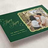 "Squiggle and Stars" - Holiday Cards in Forest by Lauren Jopling - Detail