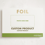 "Landscape Custom" - Holiday Cards in Gold by Minted - Front