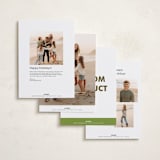 "Portrait Custom" - Holiday Cards in Gold by Minted - Back of Card Options