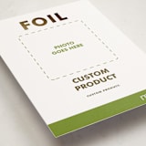 "Portrait Custom" - Holiday Cards in Gold by Minted - Detail