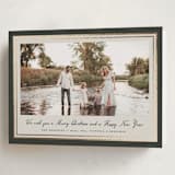 "Oasis" - Holiday Cards in Olive by Petra Kern - Folded Card