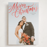 "Modern Merry Christmas" - Holiday Cards in Noir by Wildfield Paper Co - Front