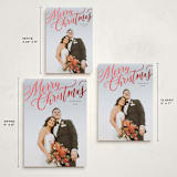 "Modern Merry Christmas" - Holiday Cards in Noir by Wildfield Paper Co - Formats Available